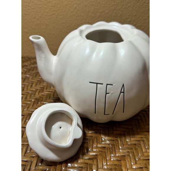 Rae Dunn Artisan Tea Pumpkin Shaped Fall Teapot Halloween Thanksgiving Fall - Picture 9 of 14